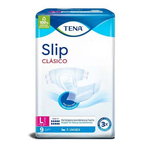 Pañal Tena® Basic L Por X 9 Unidades