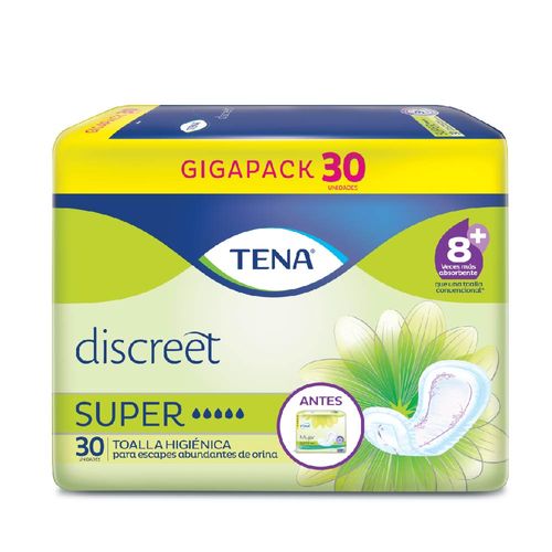 Toalla Tena® Discreet Super X 30 Unidades