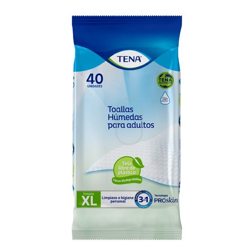 Toallas Húmedas Tena® Paquete X 40 Unidades