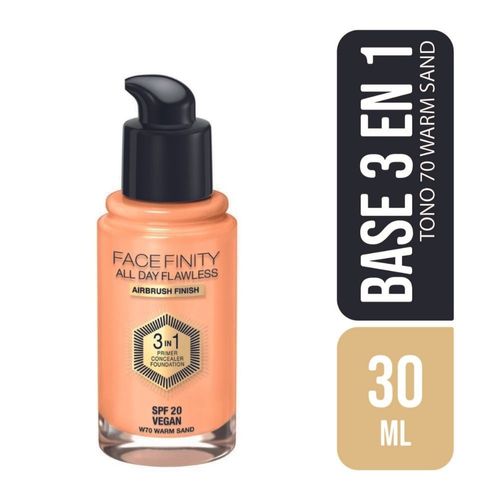 Base Facefinity Max Factor 3en1 Tono 70 30mL