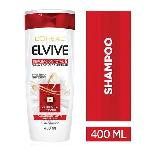 Shampoo Elvive Reparación Total 5X400mL