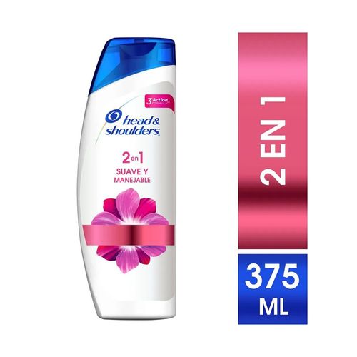 Shampoo H&S 2En1 Suave Man Fcox375 mL