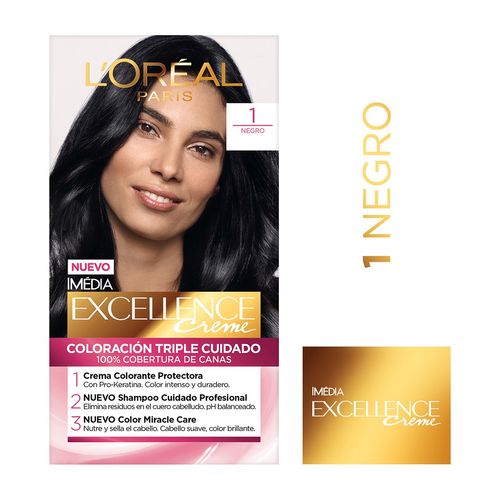 Tinte L´Oreal Excellence Creme Nego Tono 1 X45G