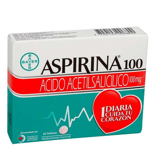 Aspirina 100 Tabl 100 Mg X 28