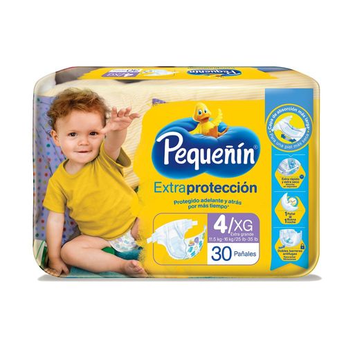 Pañal Pequeñin Extra Protect Etapa 4X30Und