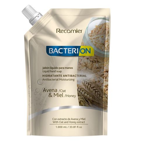 Jabón Liquido Bacterion Avena Doypack 1000mL