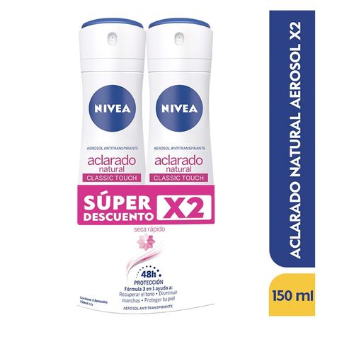 Desodorante Nivea Aclarado Wom Spr P.E 2 50mL