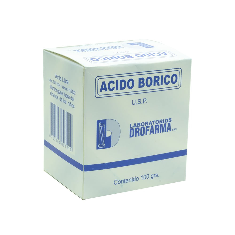 Acido Borico 100 Gr - Ortopédicos Futuro