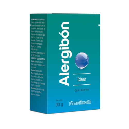 Jabón Alergibon Clear Glicerina  90g