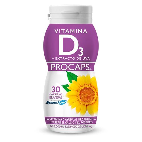 Vitamina D3+Extr Uva Frax30 Capsulas