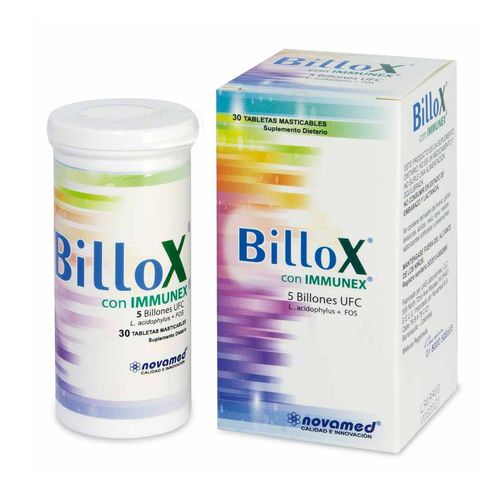 Billox Frasco 30 Tabletas Masticables