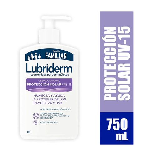 Lubriderm Proteccion Uv Spf 15 6X750 mL