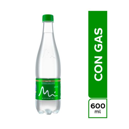 Agua Manantial Gas 600 mL