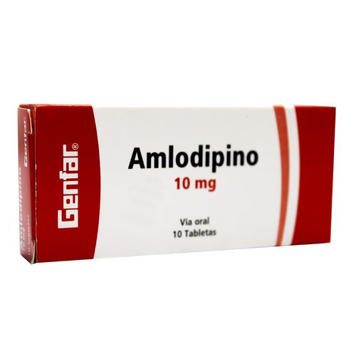 Amlodipino 10Mg Tabx10 Gf