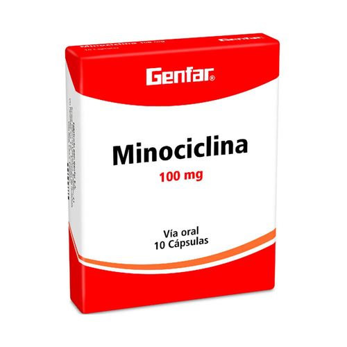 Minociclina Cap 100Mg Tabx10 Gf