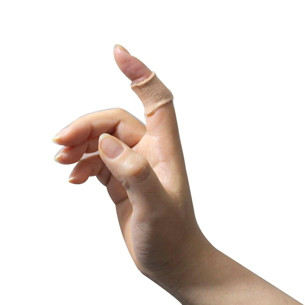  Protector de dedos [serie GEL-Grip] - Transparente/Blanco -  [Paquete de 20] 16 largos - 4 cortos para pulgares : Salud y Hogar