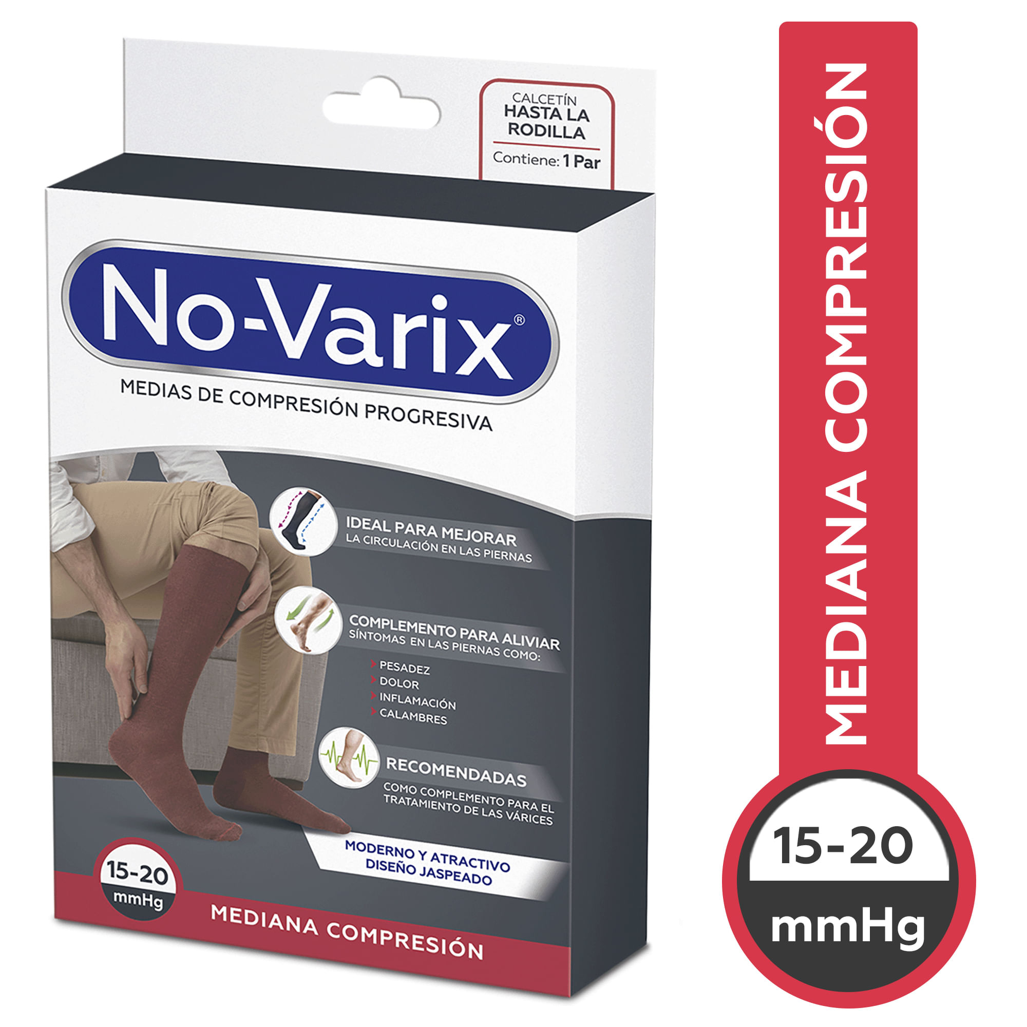 Calcetín de compresión para hombre Venoflex para piernas cansadas- Obbocare