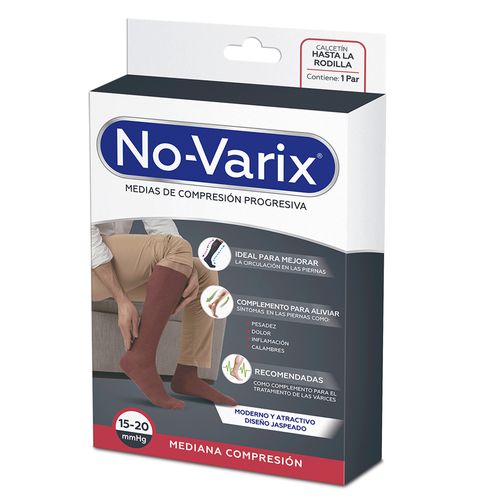 Media de Compresión No-Varix® hombre jasped 15-20 mmHg