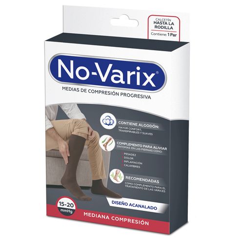 Media de Compresión No-Varix® hombre fibras especiales 15-20 mmHg