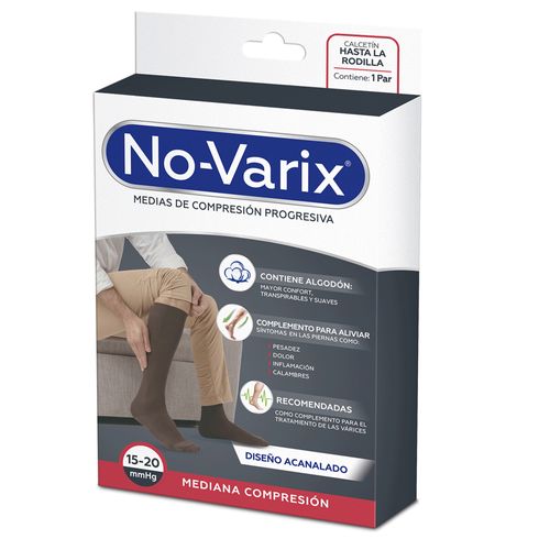Media de Compresión No-Varix® hombre fibras especiales 15-20 mmHg