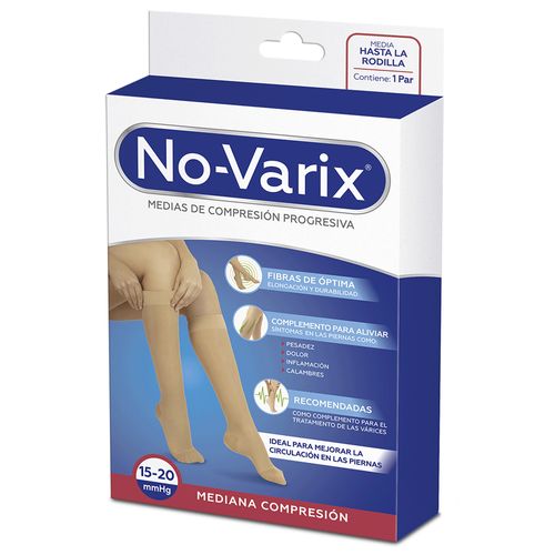 Media de Compresión No-Varix® mujer 15-20 mmHg  fibras 4G