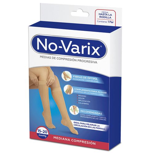 Media de Compresión No-Varix® mujer 15-20 mmHg  transparente puntera abierta