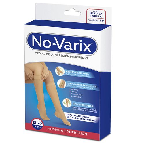 Media de Compresión No-Varix® mujer 15-20 mmHg transparente sin refuerzo