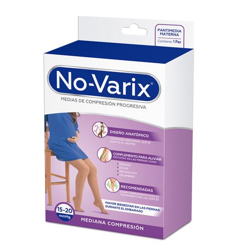 Pantimedia materna No-Varix® 15-20 mmHg transparente