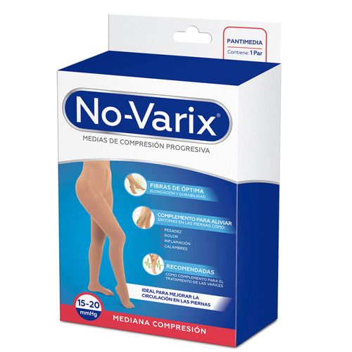 Pantimedia No-Varix® 15-20 mmHg transparente puntera abierta