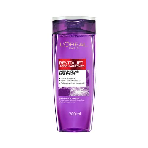 Agua Micelar Loreal Paris Ácido Hialuronico x 200 ml