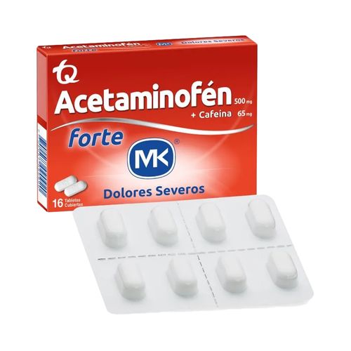 Acetaminofen Mk Forte Caja x 16 Tableta