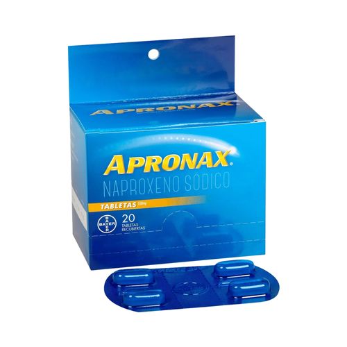 Tableta Apronax 550 mg x 4 Tabletas(Precio x Blister)