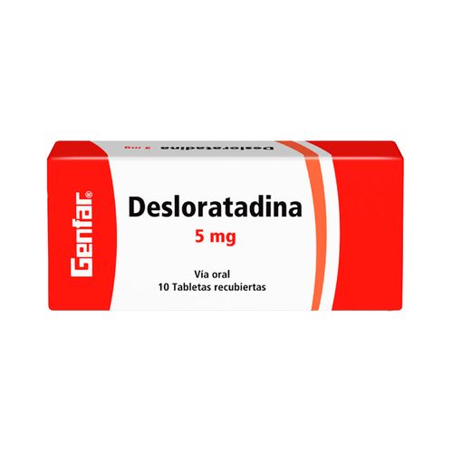 Desloratadina Genfar 5 mg x 10 Tabletas
