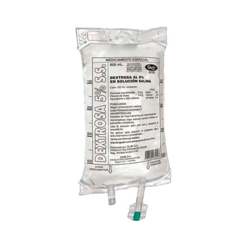 Dextrosa Quibi 5 % Solución Salina 500 ml