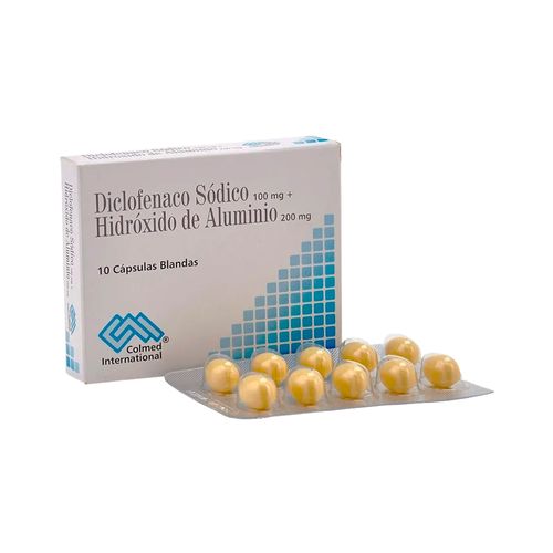 Diclofenaco - Hidróxido de Aluminio Colmed 100 - 200 mg Caja x 10 unidades