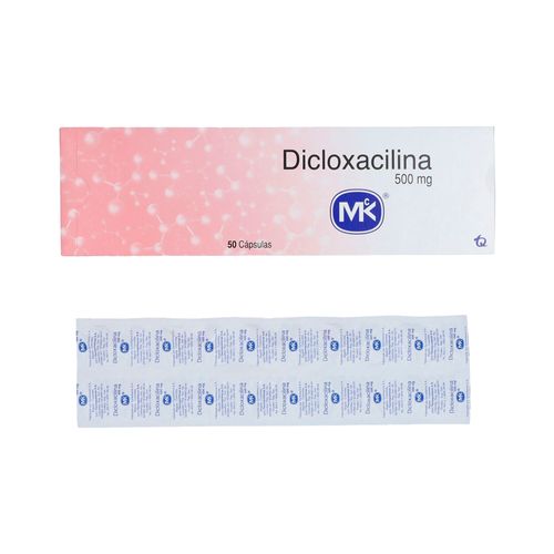 Dicloxacilina MK Cápsulas de 500 mg x 10 Tabletas (Precio x Blister)