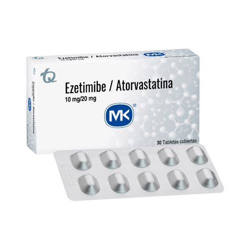 Ezetimiba MK 10/20 mg x 30 Tabletas