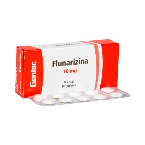 Flunarizina Genfar 10 mg x 30 Tabletas