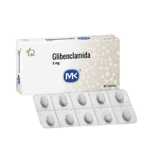 Glibenclamida MK 5 mg x 30 Tabletas