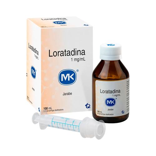 Loratadina MK 1 mg/ml Dosificado Frasco x 100 ml en Jarabe