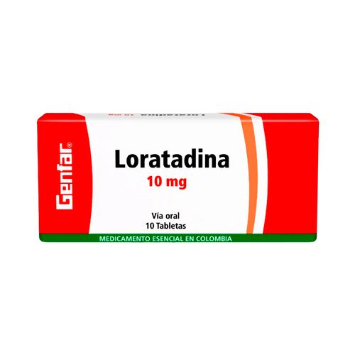 Loratadina Comprimida Genfar 10 mg x 10 Tabletas