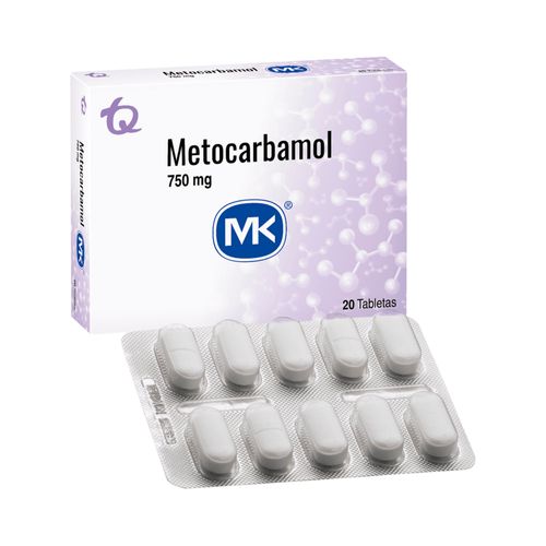 Metocarbamol MK 750 mg x 20 Tabletas