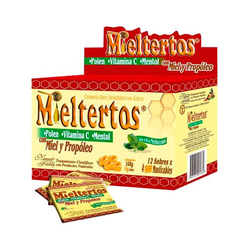 Mieltertos Sobre Masticable Tableta x 12 Unidades