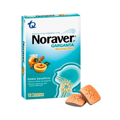 Pastillas Naranja Miel Noraver x 12 Unidades