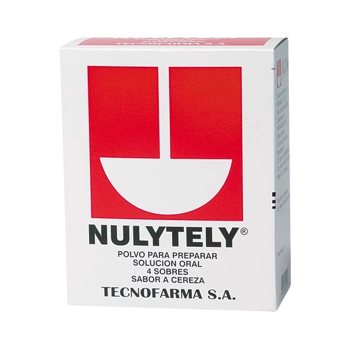 Polvo Sabor Cereza Nulytely 110 g x 4 Sobres