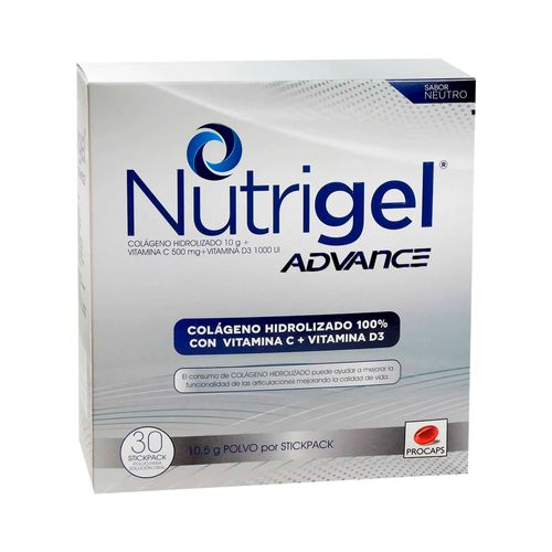 Nutrigel Advance Polvo Neutro 10.5 g x 30 Sobres