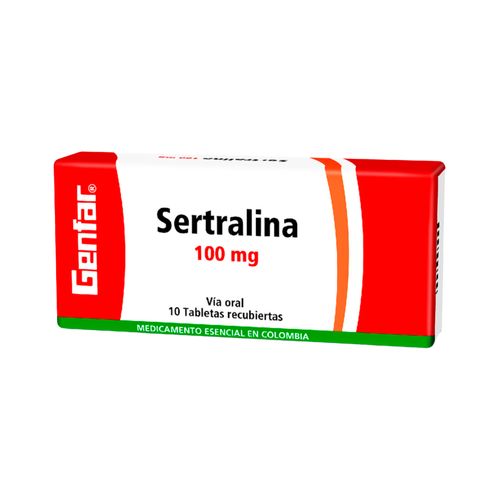 Sertralina Genfar 100 mg x 10 Tabletas