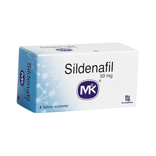 Sildenafil MK 50 mg x 4 Tabletas