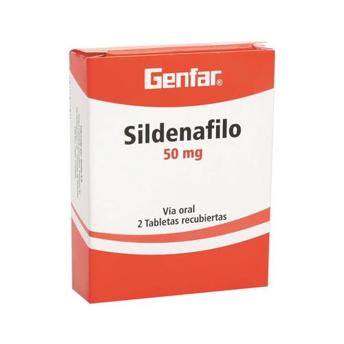 Sildenafilo Genfar 50 mg x 2 Tabletas