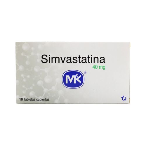 Simvastatina MK 40 mg x 10 Tabletas